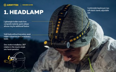 Armytek Wizard C2 WR WARM (teplejší odstín) s USB nabíjením